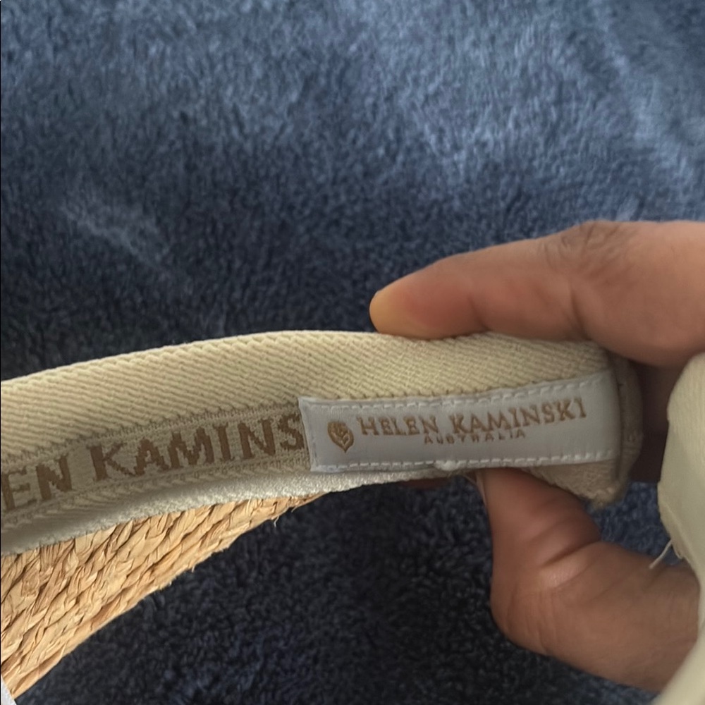 Helen Kaminski Tan Straw Visor - Picture 3 of 6